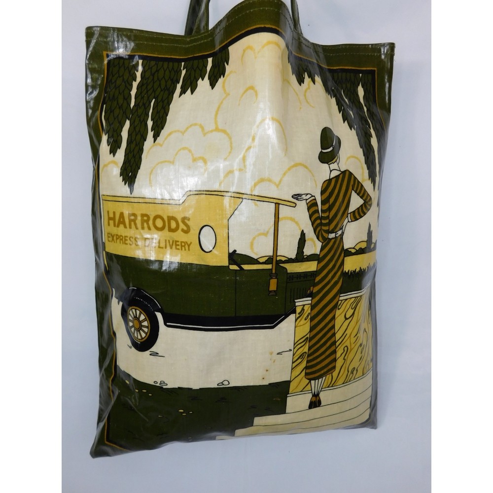 Harrods London PVC TOTE SHOPPER BAG